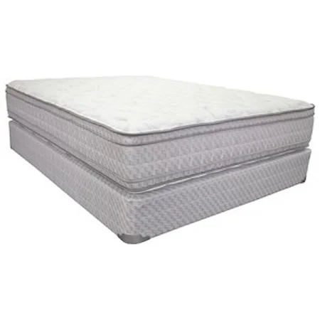 Full 12" Two Sided Euro Top Mattress and 9" Wood Foundation